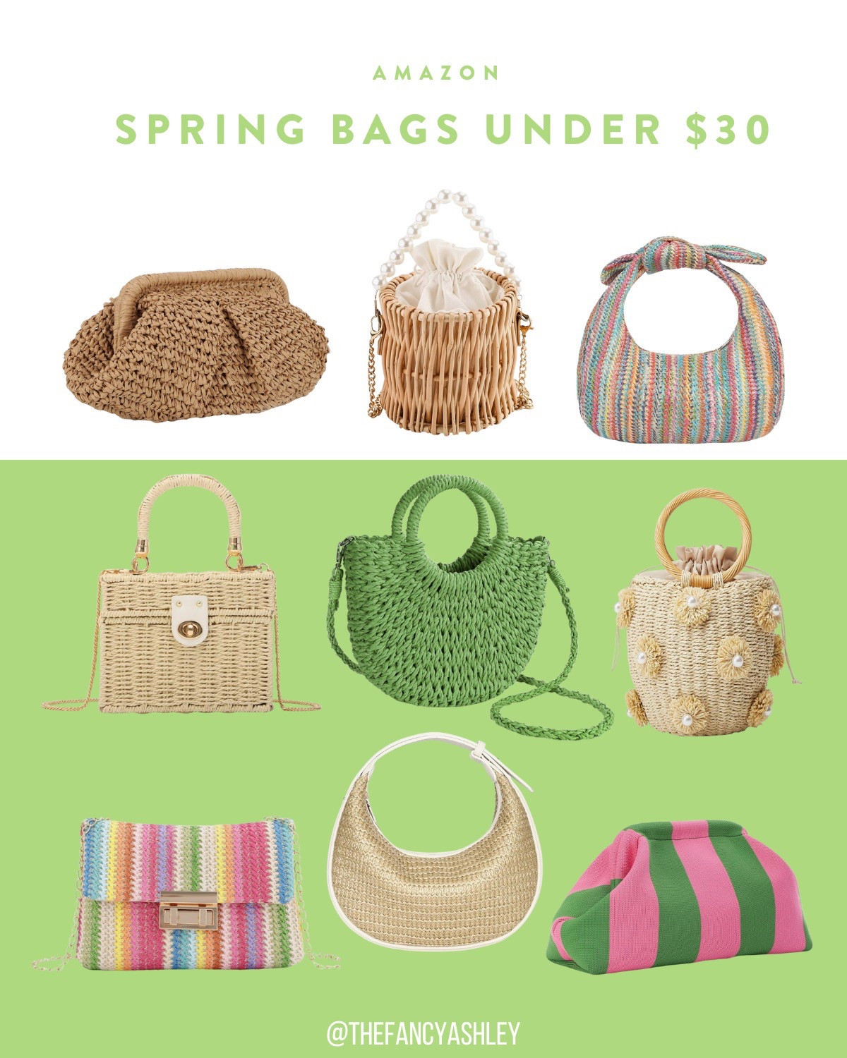 Rounded up THE cutest Amazon spring bags—all under $30 and absolute perfection for your spring events, brunch dates, and vacay vibes. Seriously, so darling, I'm fully obsessed.

#LTKFindsUnder50 #LTKItBag #LTKSeasonal