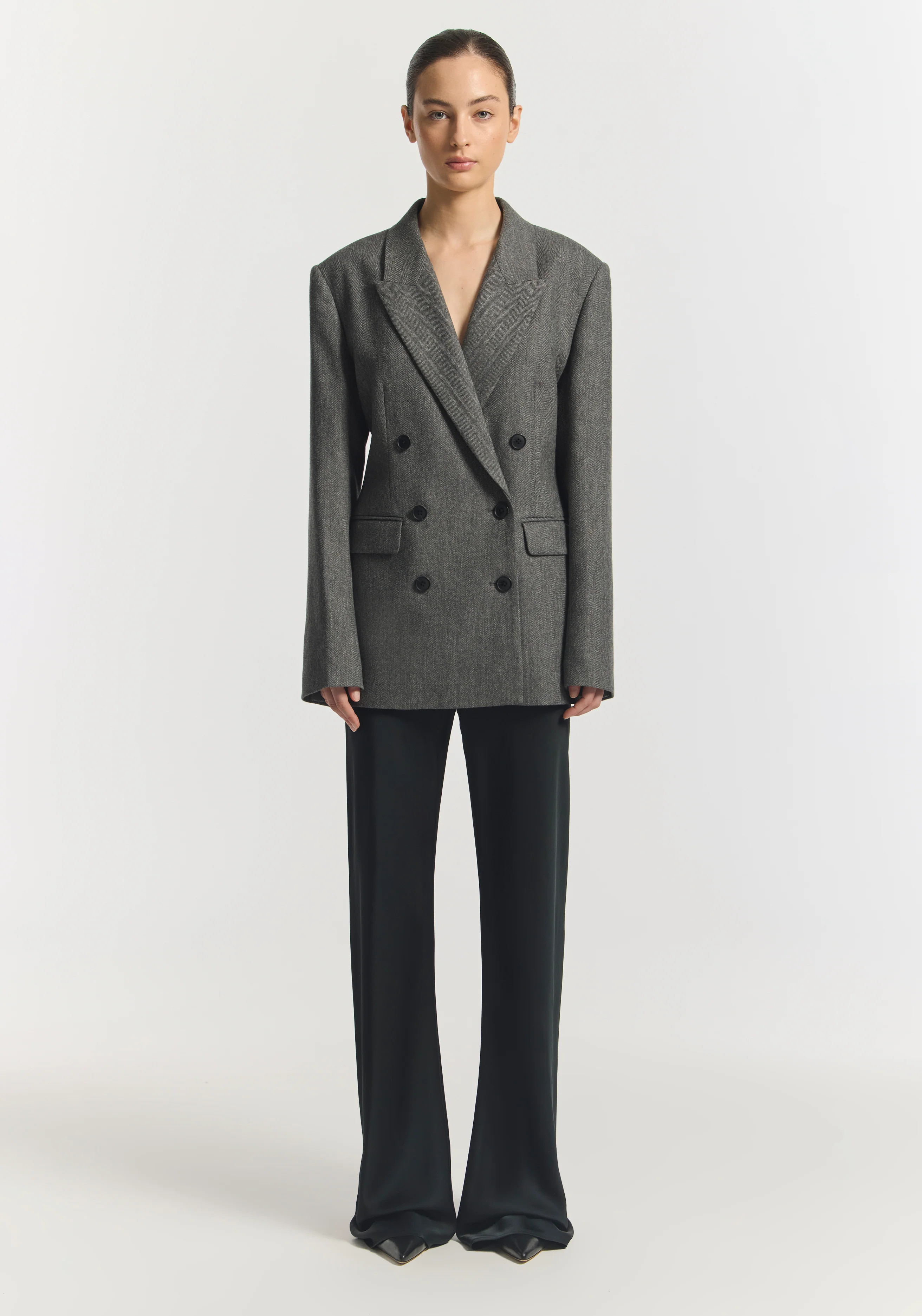 Silverfox Wool Blazer | VIKTORIA & WOODS | Viktoria & Woods