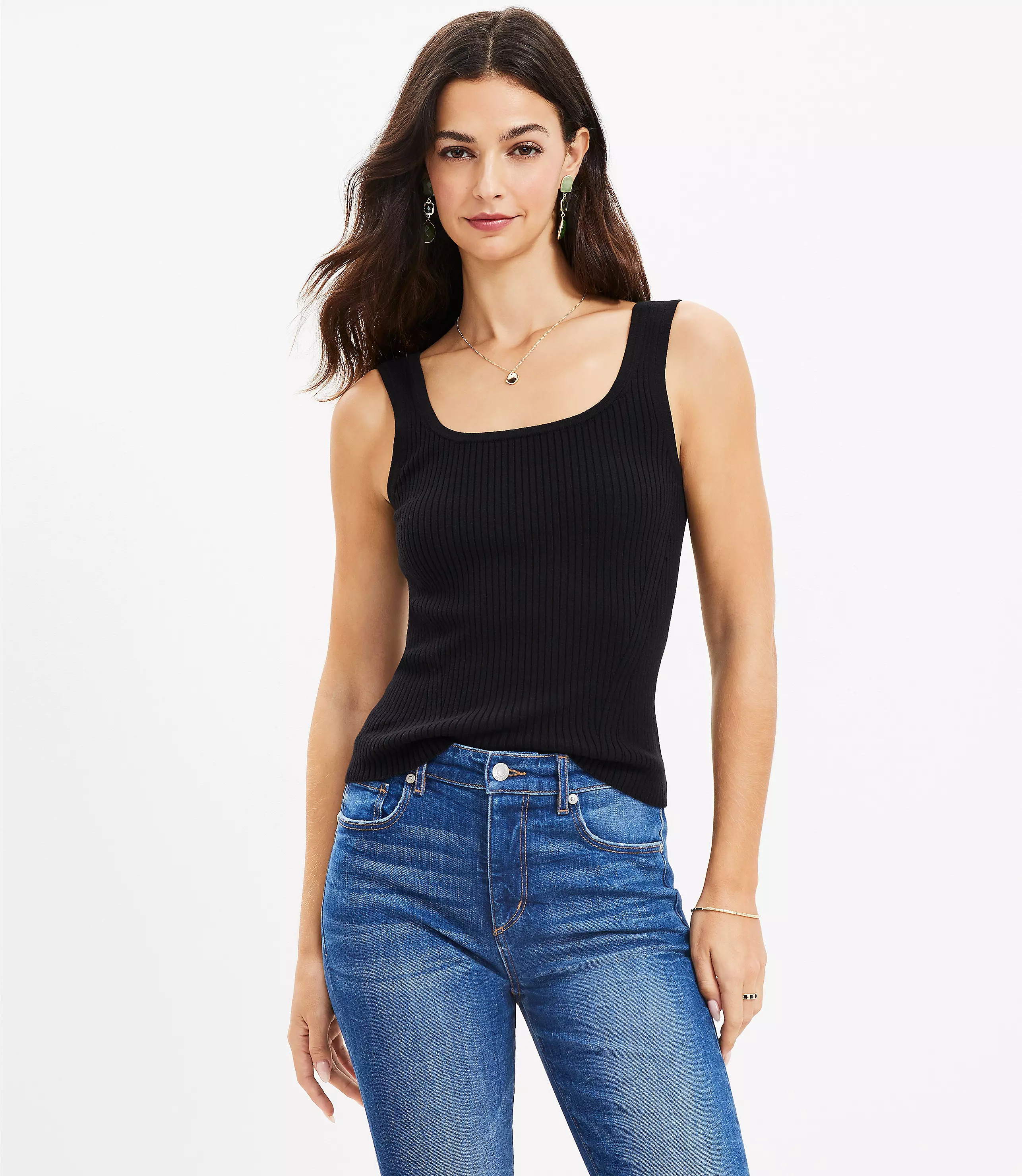 Ribbed Sweater Tank Top | LOFT