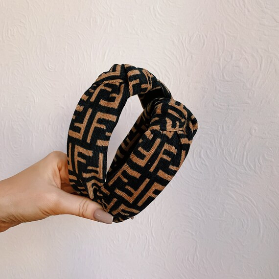 FRANKIE Knot Headband - Brown | Etsy (US)