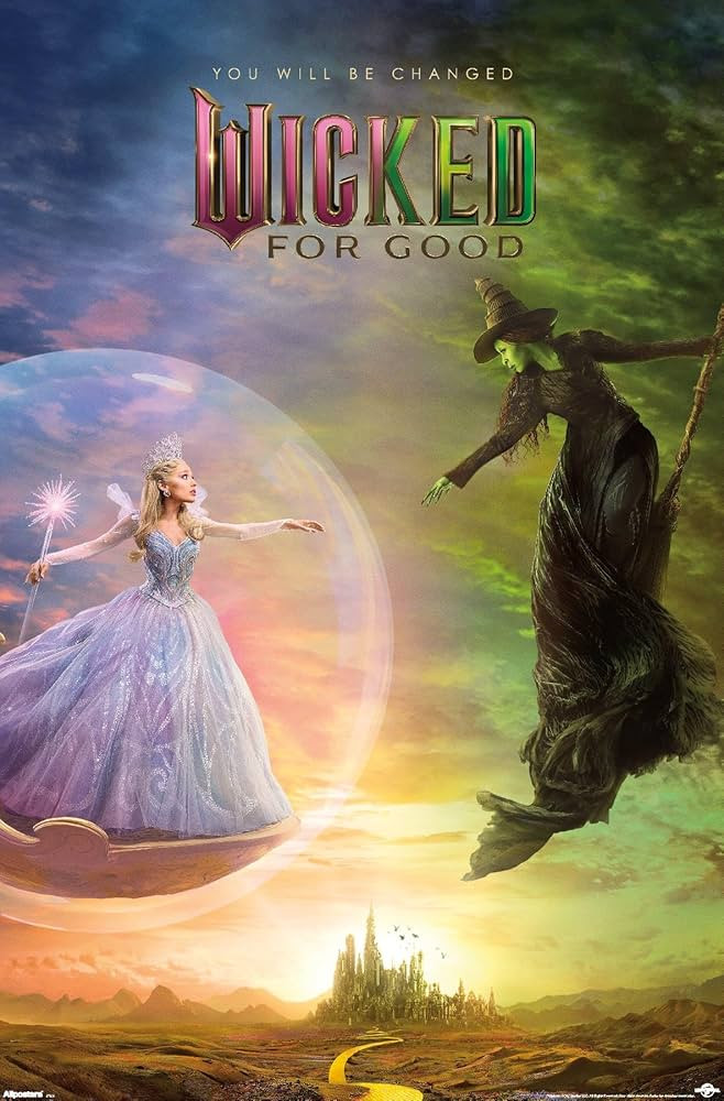 Wicked: For Good (2025) - Bubble One Sheet Wall Poster, 34L" x 22.4W", Unframed Version | Amazon (US)