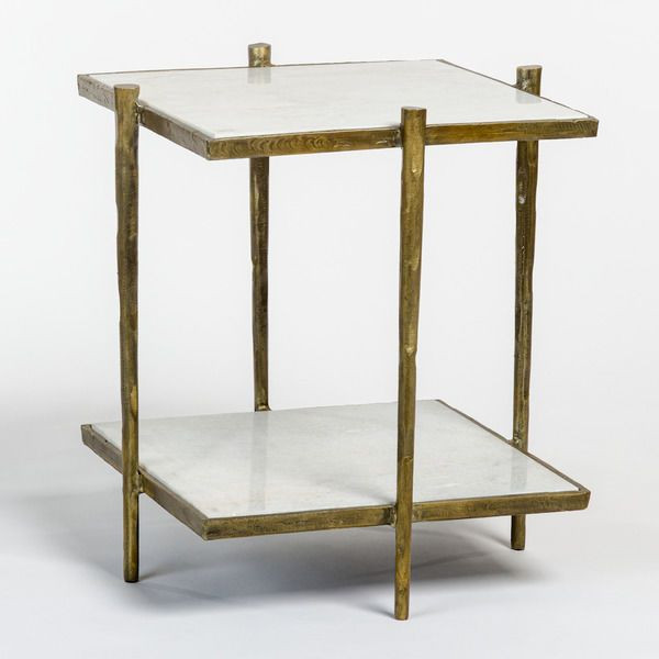 Ren Brass Aluminum End Table | Scout & Nimble
