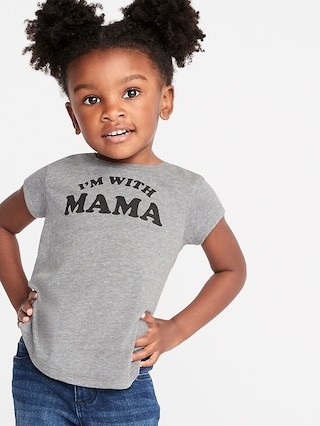 "I'm With Mama" Tee for Toddler Girls | Old Navy US