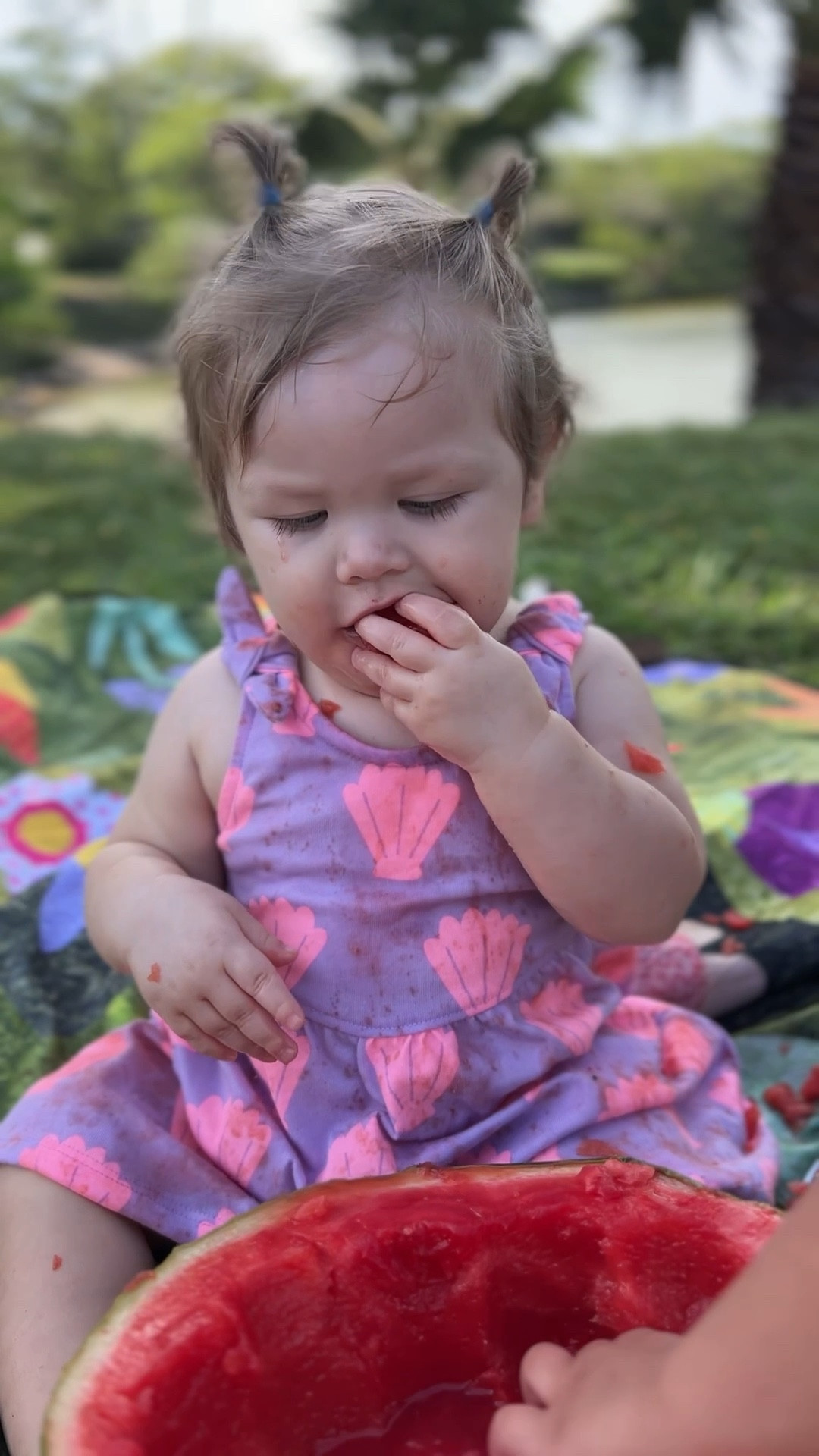 Only trusted her to eat it outside. 😂 

#LTKSeasonal #LTKKids #LTKFamily