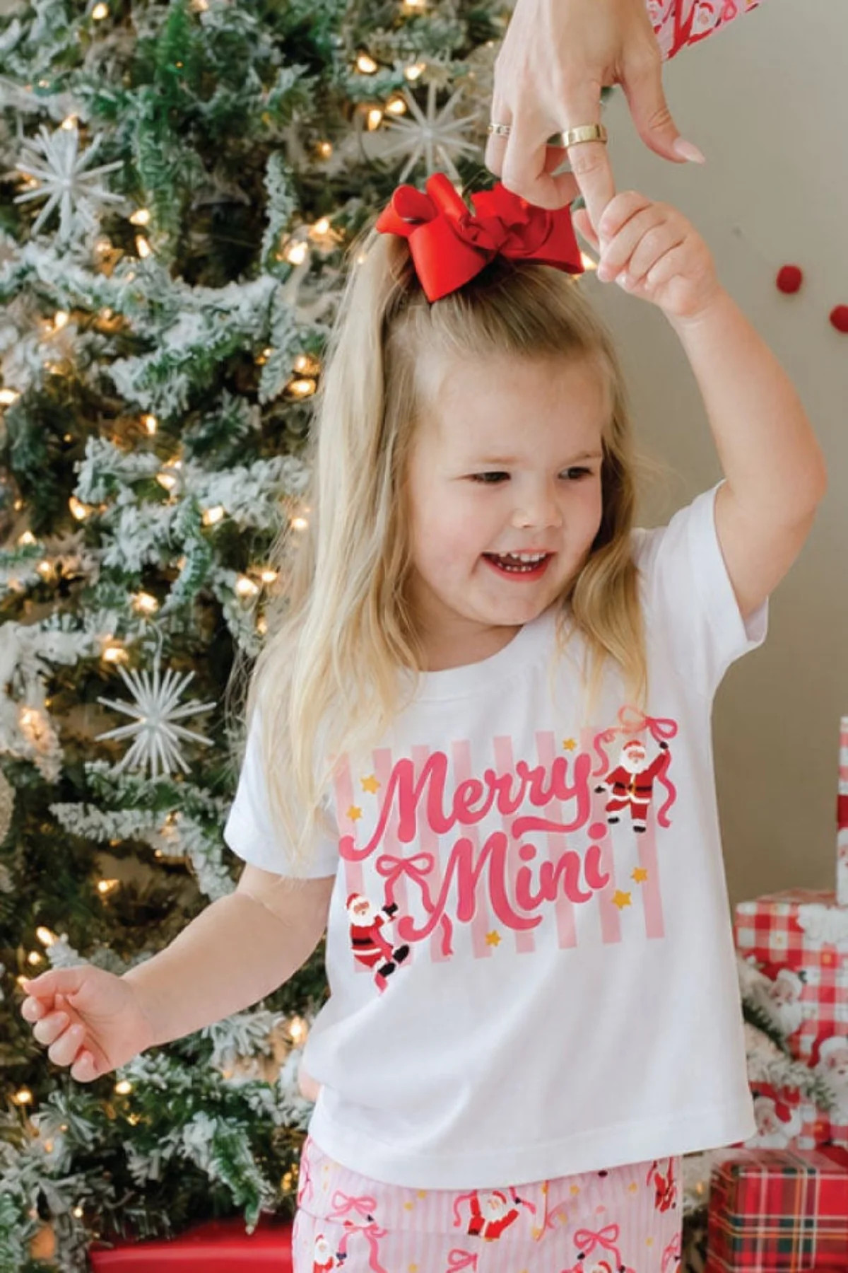'Merry Mini' Baby Graphic Bodysuit or Kids' Graphic Tee | Caden Lane