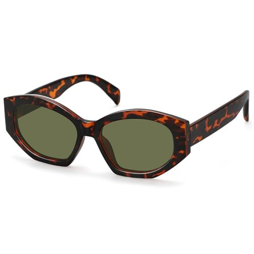 Fozono Hexagonal Polarized Sunglasses for Women Men Retro Trendy Designer Shades Sunglasses FZN815 | Amazon (US)