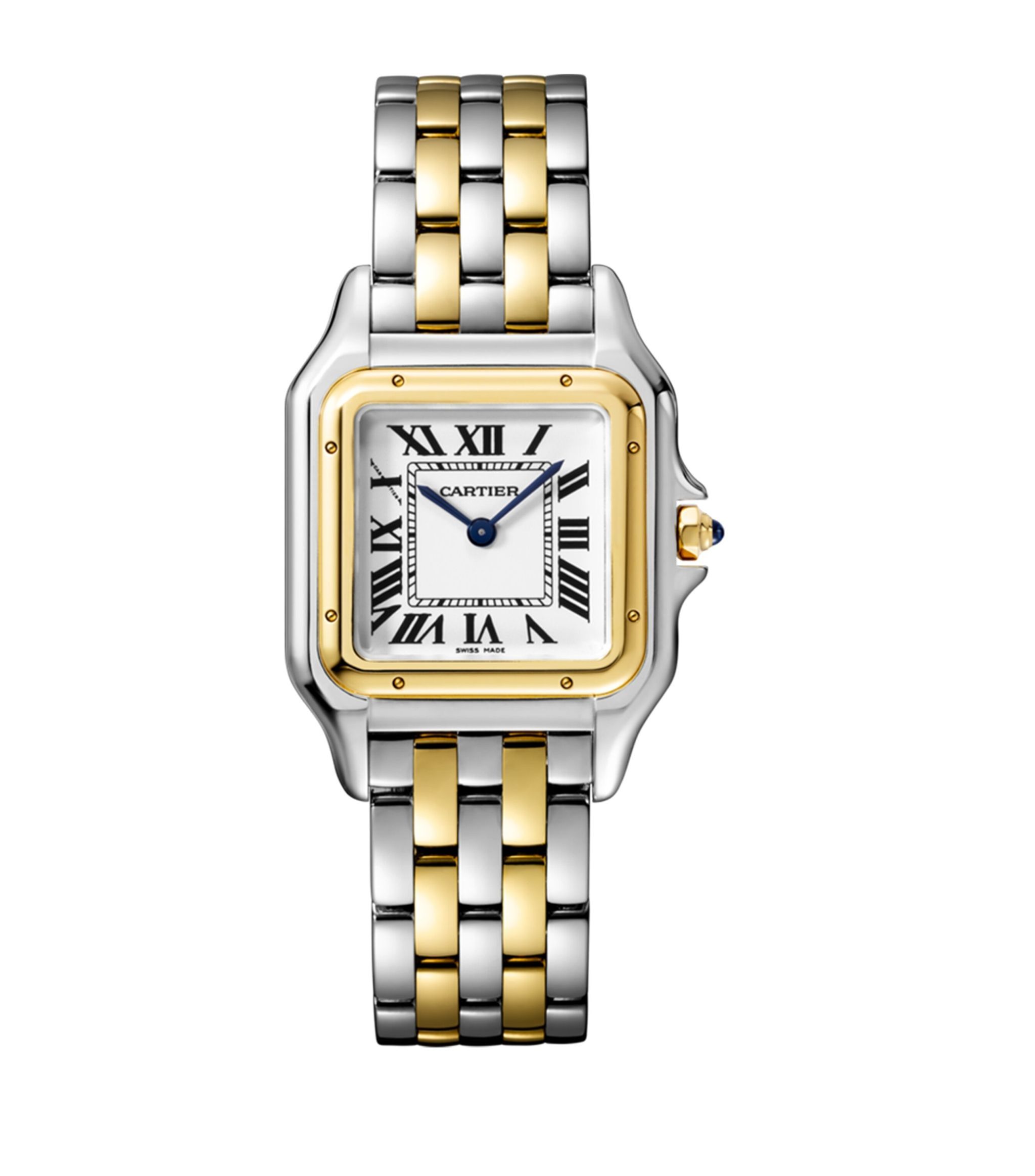 Medium Yellow Gold and Stainless Steel Panthère de Cartier Watch 27mm | Harrods