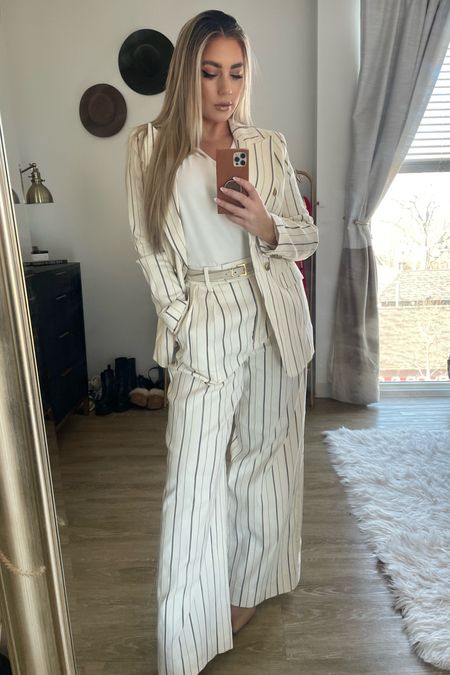 I am loving my new suit from Banana Republic! These wide leg pants are so stylish and the pieces can be worn separately with different tops and bottoms! The perfect workwear for back to the office! 

#LTKFind #LTKstyletip #LTKworkwear