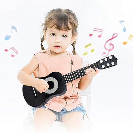 WEY&FLY Kids Toy Guitar 6 String, Baby Kids Cute Guitar Rhyme Developmental Musical Instrument Ed... | Amazon (US)