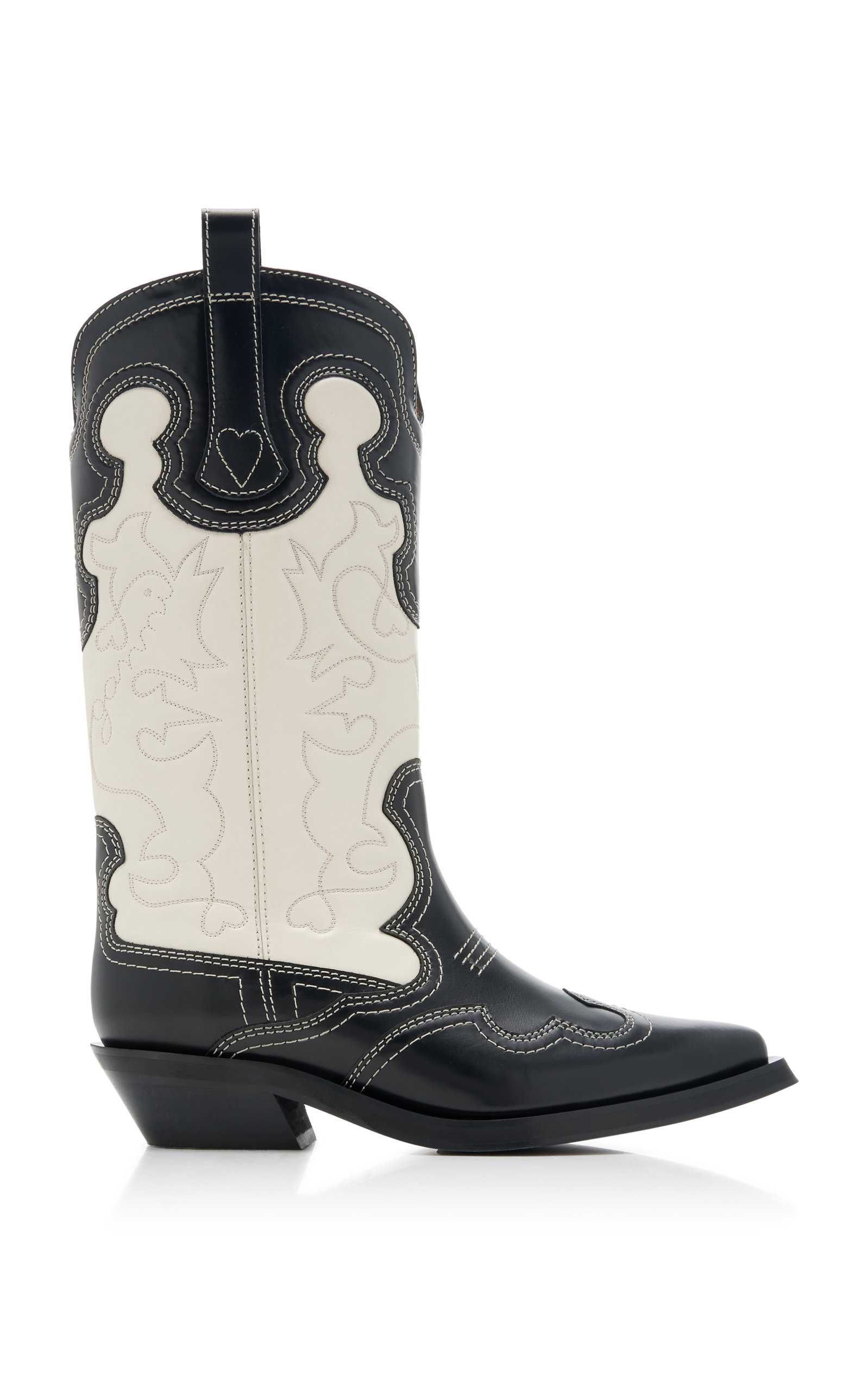 Mid-Shaft Embroidered Western Boots | Moda Operandi (Global)