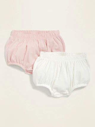 Unisex Jersey Ruffle-Back Bloomer Shorts 2-Pack for Baby | Old Navy (US)