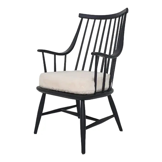 Swedish Grandessa Spindle Back Lounge Chair by Lena Larsson for Nesto, 1960s | Chairish