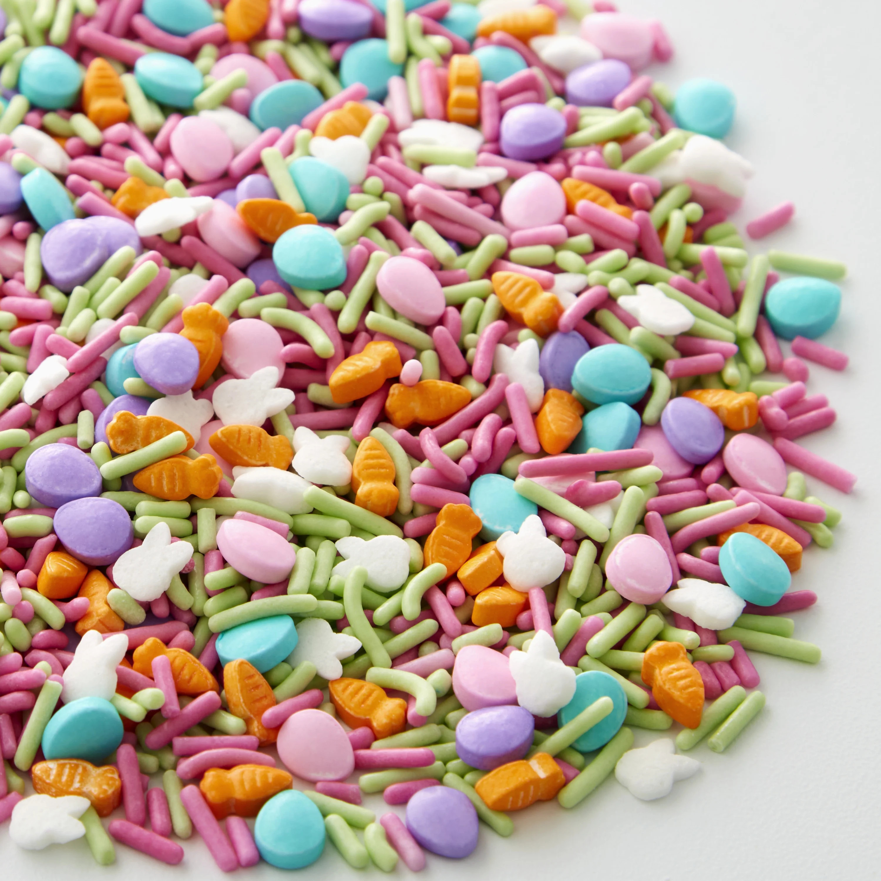 Great Value Bright Bunny, Carrot and Egg Easter Sprinkles Mix, 9.87 oz. Tub | Walmart (US)