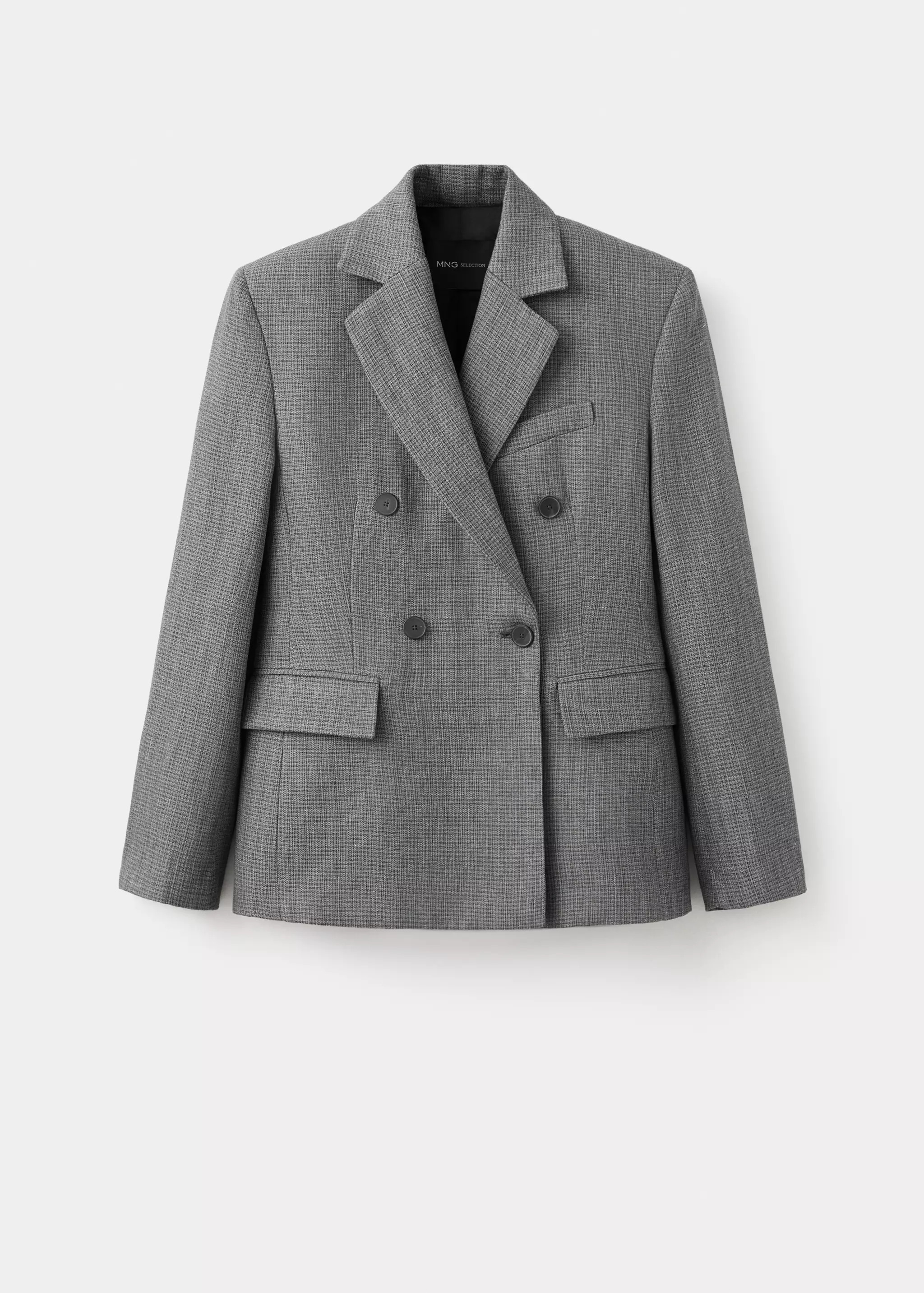 Straight linen blend blazer | MANGO (UK)