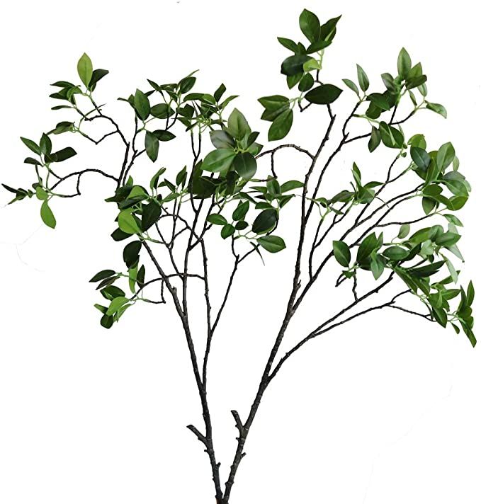 Amazon.com: Htmeing 2 Pcs Artificial Eucalyptus Leaves Spray Faux Eucalyptus Branches Plants Fake... | Amazon (US)
