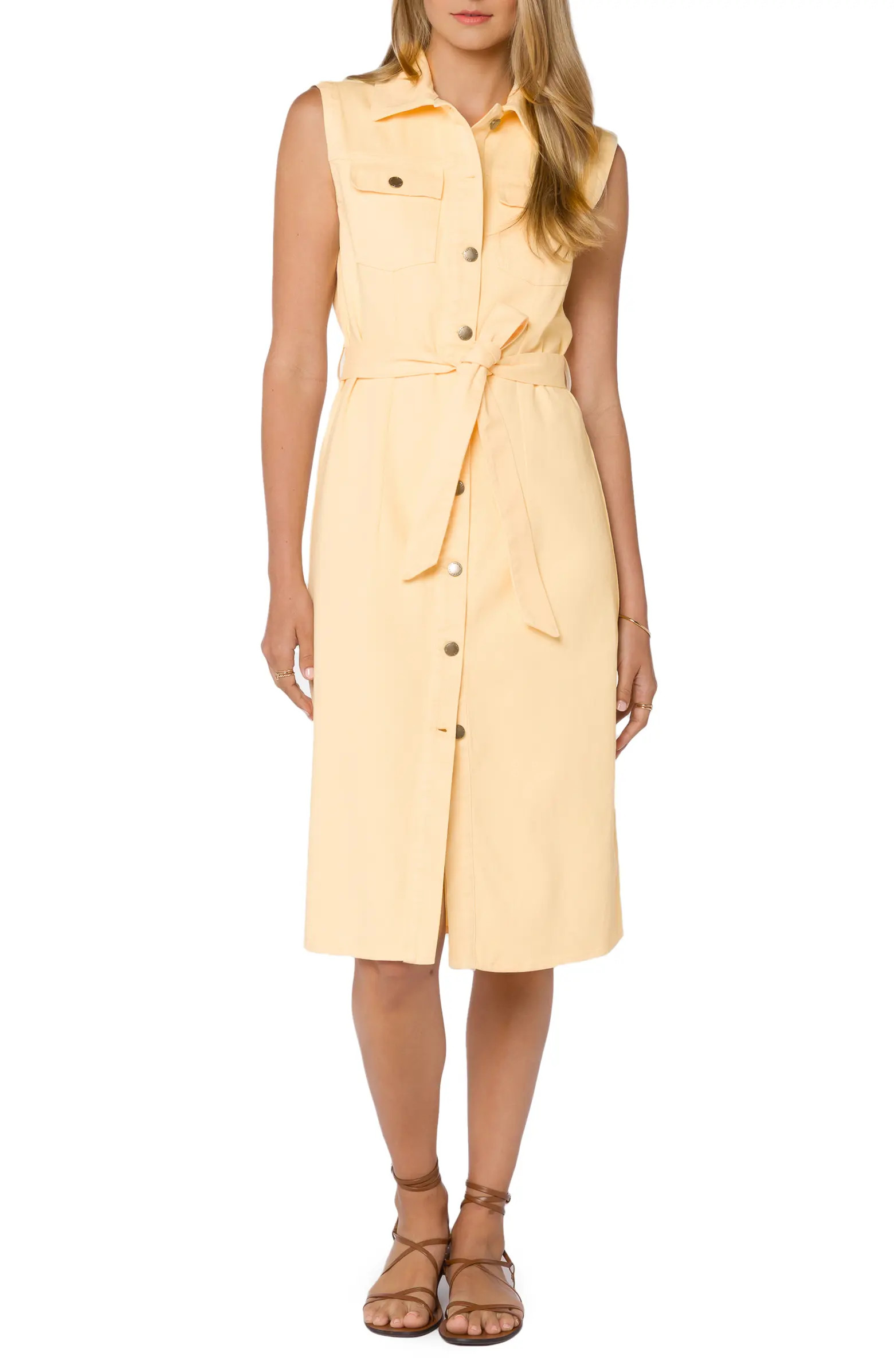 VELVET HEART Denim Button-Up Midi Dress | Nordstromrack | Nordstrom Rack