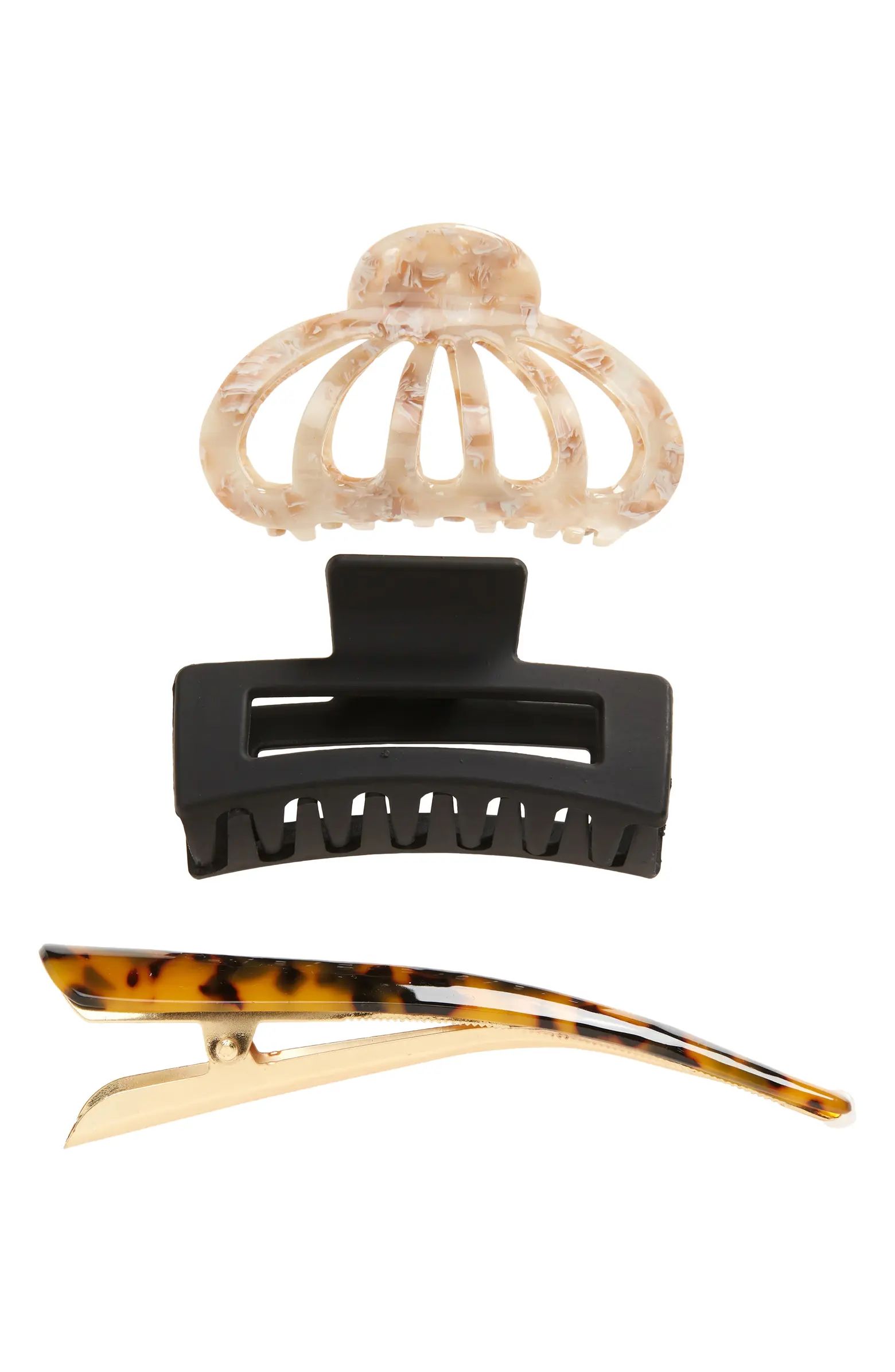 Assorted 3-Pack Hair Clips | Nordstrom