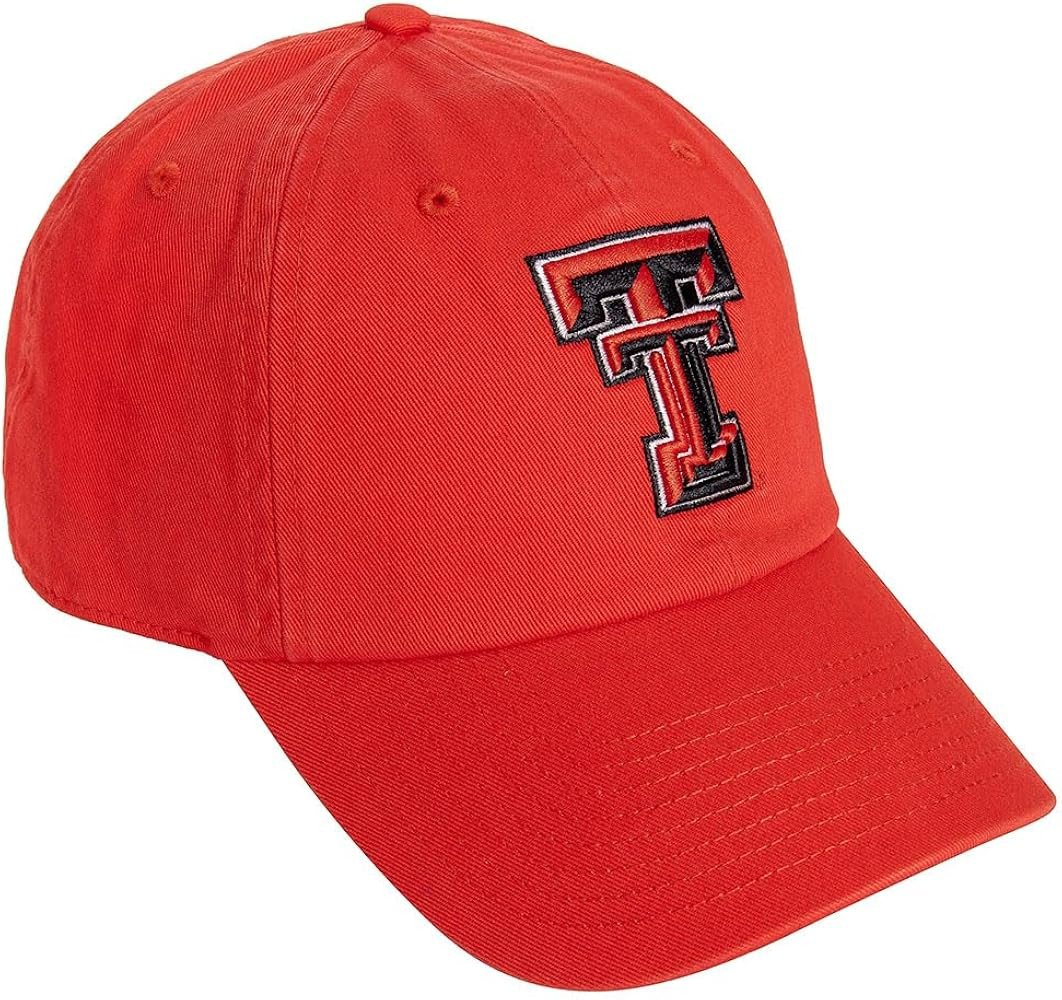 Desert Cactus Texas Tech University Baseball Hat TTU Red Raiders Brimmed Embroidered Cap Adjustab... | Amazon (US)