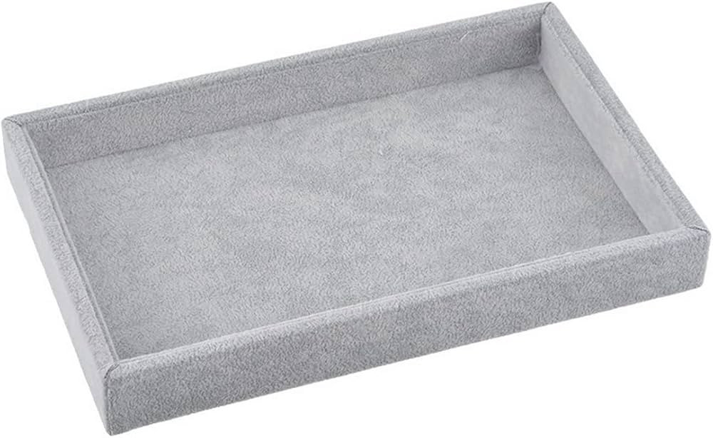 Valyria Velvet Jewelry Tray, Stackable Showcase Display Organizer for Ring Earring Necklace Penda... | Amazon (US)