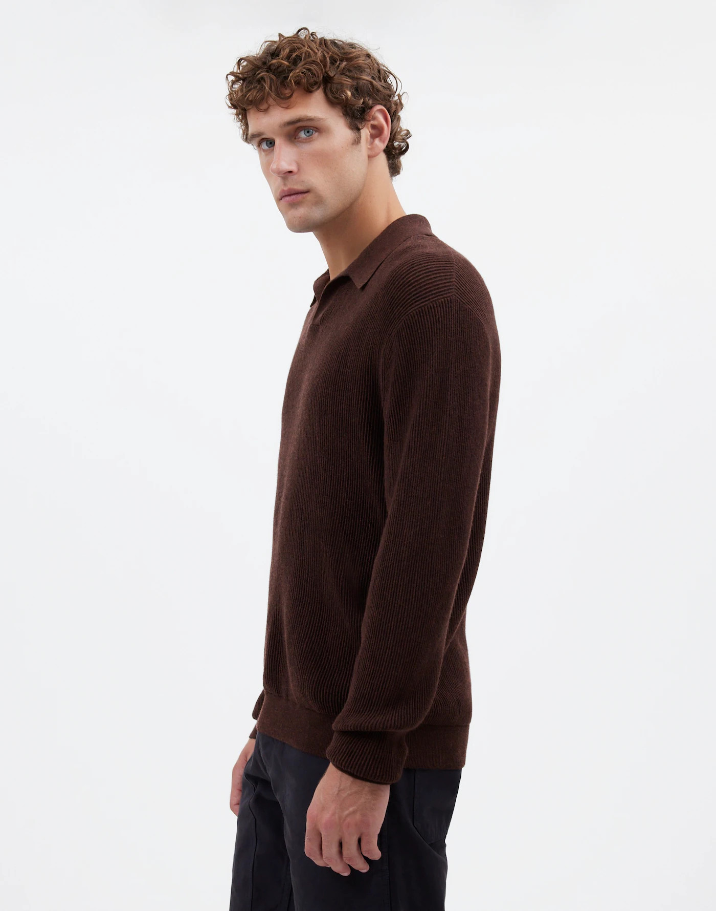 Johnny-Collar Sweater Polo Shirt in Merino Wool | Madewell
