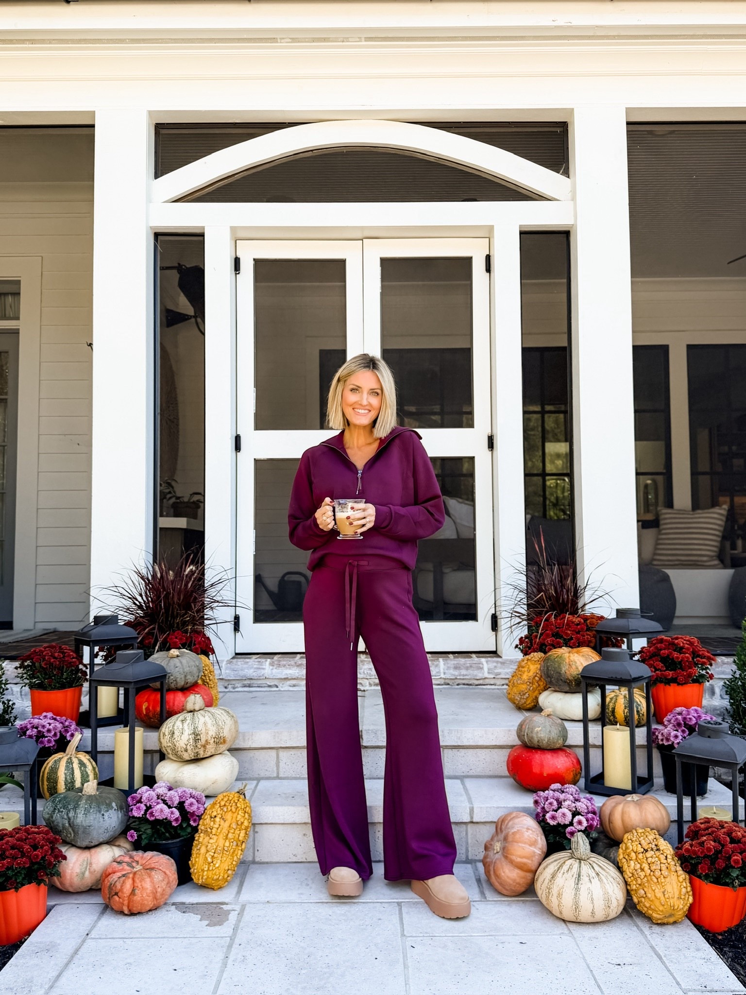 This new Plum Berry color in the @spanx AirEssentials half zip and wide leg pant is so good! This set is perfect for traveling or running errands. The best part is that you can style each piece separately. It fits true to size, I sized up to a M to accommodate the bump! Use code BRITTANYXSPANX for 15% off your first order. #spanxpartner 

Loverly Grey, Spanx, AirEssentials, matching set, travel must have, gift guide, gift for her  

#LTKGiftGuide #LTKSeasonal #LTKTravel