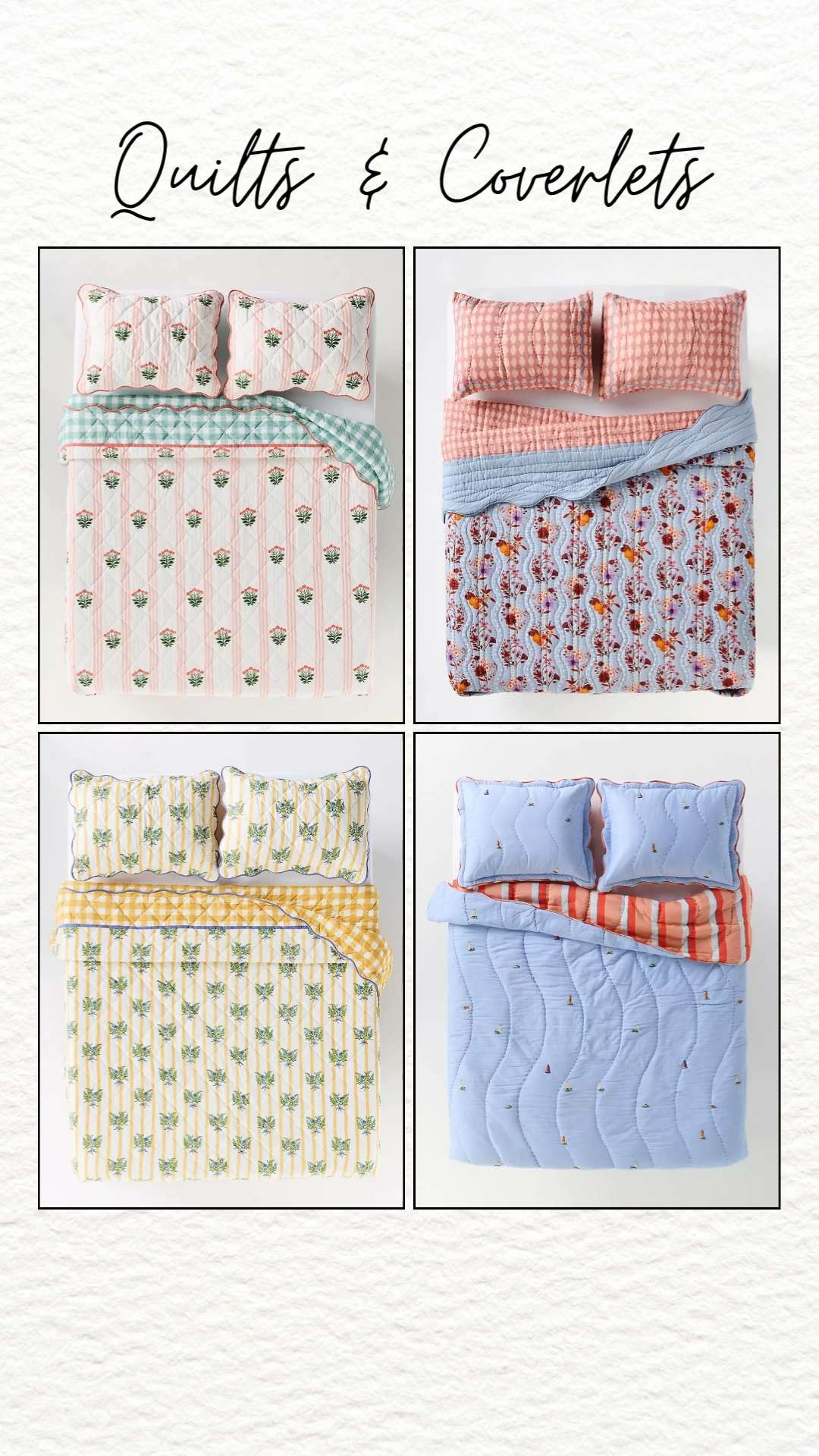 Anthropologie quilts and coverlets add soft texture, layered warmth, and a relaxed designer feel to the bedroom ✨ Lightweight fabrics and detailed patterns make them perfect for year-round styling and effortless layering.
#Anthropologie #AnthropologieBedding #AnthropologieQuilt #AnthropologieCoverlet #QuiltBedding #CoverletBedding #BedroomBedding #LuxuryBedding 

 #LTKHome #LTKSaleAlert
