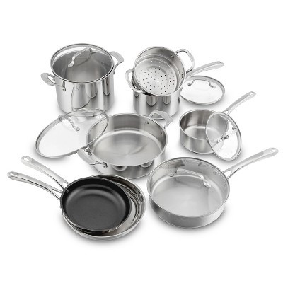 Cuisinart 13pc Classic Stainless Steel Cookware Set | Target