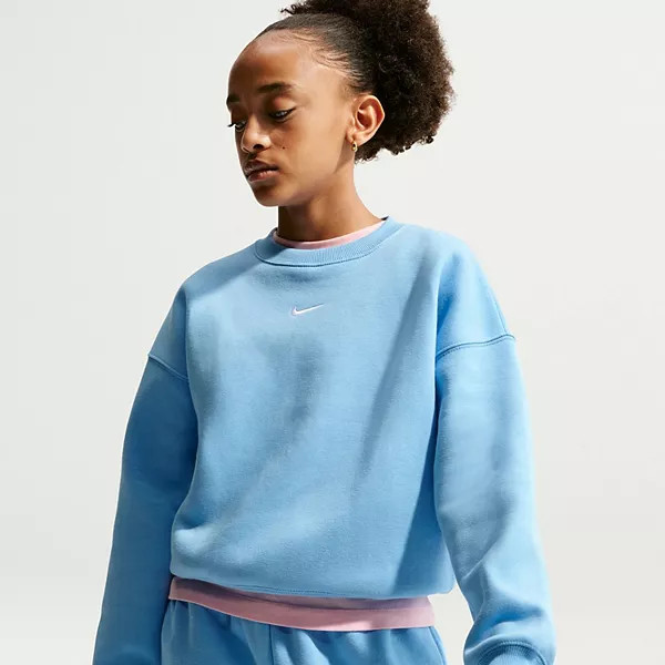 Girls 8-20 Nike Oversized Fleece Full-Zip Hoodie | Kohl's