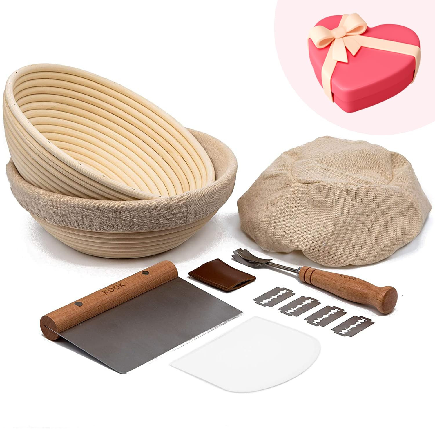 Homemade Bread: Rise, portion and score breads like a pro! This kit includes all you need to bake... | Amazon (US)