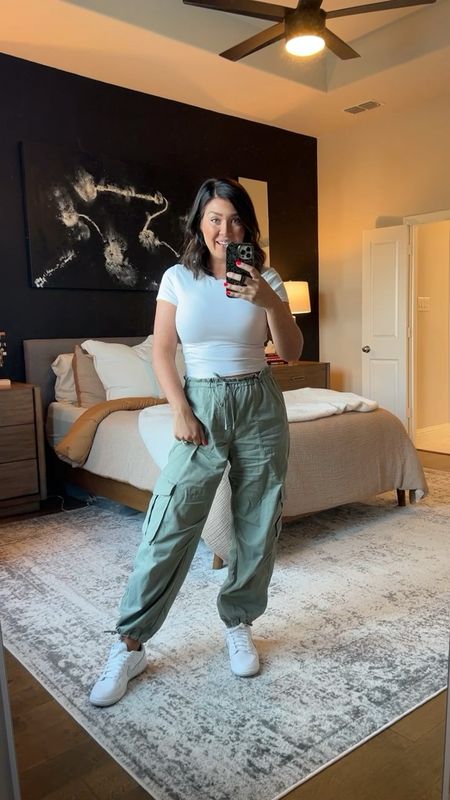 Today’s outfit is not new, but still one of my favs. I wear these pants on repeat bc they are so comfy and cute. Wearing a med short. 

#LTKstyletip #LTKshoecrush