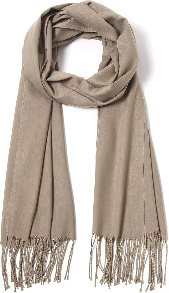 Pashmina Shawls and Wraps Large Scarfs for Women Wedding Party Bridal Long Fashion Solid Shawl Wr... | Amazon (US)