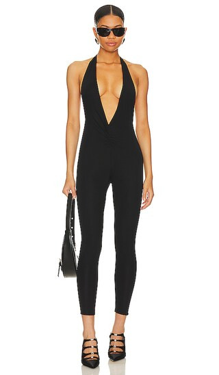 Gabrielle Jumpsuit in Black | Revolve Clothing (Global)
