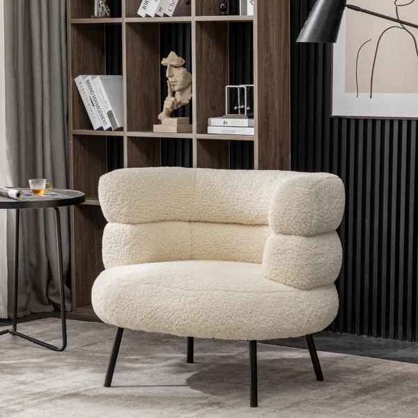 Demarea 33.85'' Wide Barrel Chair | Wayfair North America