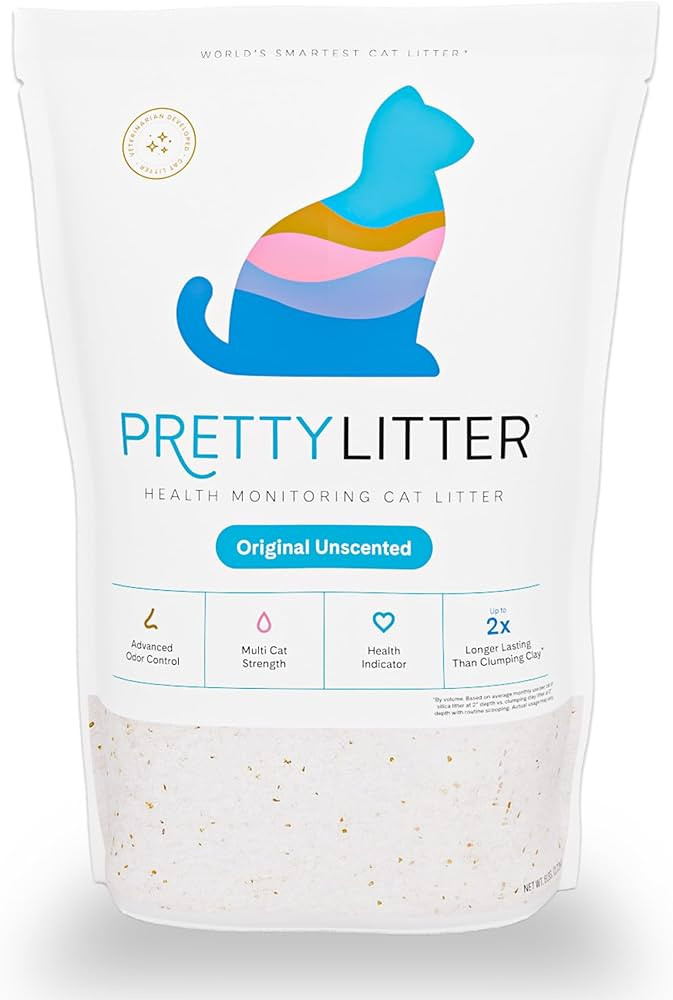 PrettyLitter Health Monitoring Cat Litter (Unscented, Non Clumping) | Lightweight & Low Tracking,... | Amazon (US)