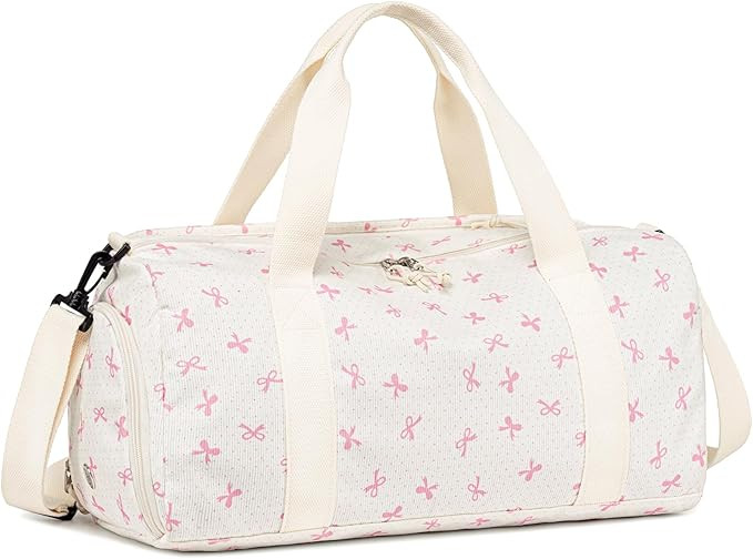 Gym Bag Sports Duffle Bag with Wet Pocket Weekender Overnight Bags with Waterproof Shoe Compartme... | Amazon (US)