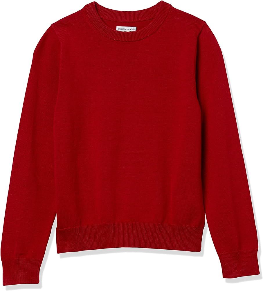 Amazon Essentials Boys and Toddlers' Uniform Cotton Crewneck Sweater | Amazon (US)