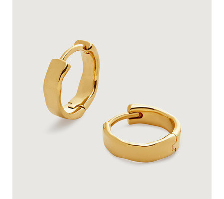Siren Muse Wave Huggie Earrings | Monica Vinader (Global)