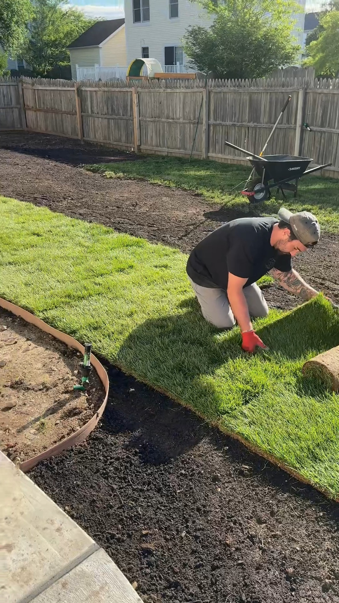 we have grass!!!💚 sod was not on our list this summer but we are SO glad we did this!!🫶🏼 

my husband worked so hard on this project + we cannot wait to enjoy our yard!!😍

#backyardtransformation #backyardrenovation #yardwork #sod #homerenovation #lawn #lawntok 

#LTKHome #LTKSeasonal