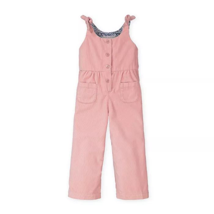 Hope & Henry Girls' Knot Tie Button Front Jumpsuit, Kids | Target