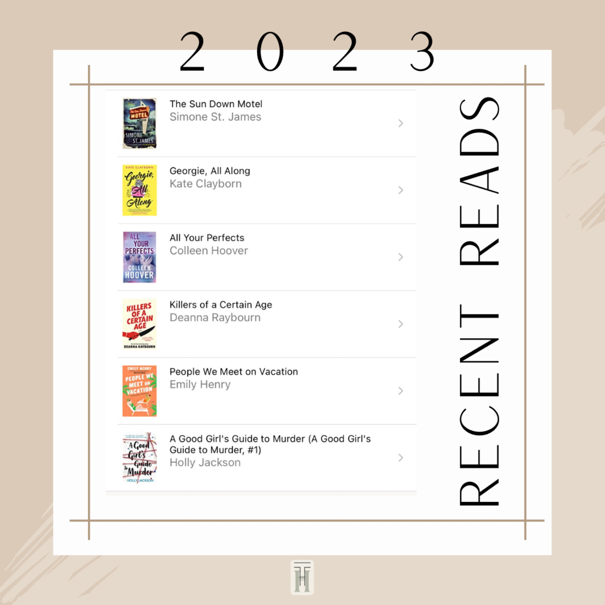 My recent reads for this year, a few behind goal but with summer coming up, there’s plenty of beach reads ahead! 
•
•

ltkhome #ltkbooks #forthebookshelf #goodreads #bookworm #bookstagram #reader #bookaesthetic #booktok #books #goodreading #booksofltk #booklife #reading #trendingbooks #novels #bookfinds #goodbooks #booktok

#LTKFind #LTKunder50 #LTKhome