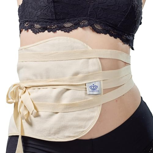 QUEEN OF THE THRONES 100% Organic Cotton Flannel & Naturopathic Doctor Designed with Strap for Castor Oil Pack - Reusable, Comfort Sleep Fit, Soft Ties (Castor Oil sold separately) | Amazon (US)