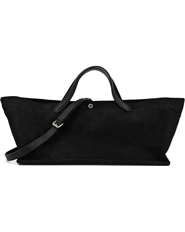 2Pcs Set, Large/XL Tote Bag with Pouch for Women, Canvas or Genuine Leather Crossbody Shoulder Ba... | Amazon (US)