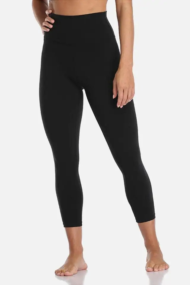 Essential No-Roll High Waisted Sports Leggings 7/8 | Colorfulkoala
