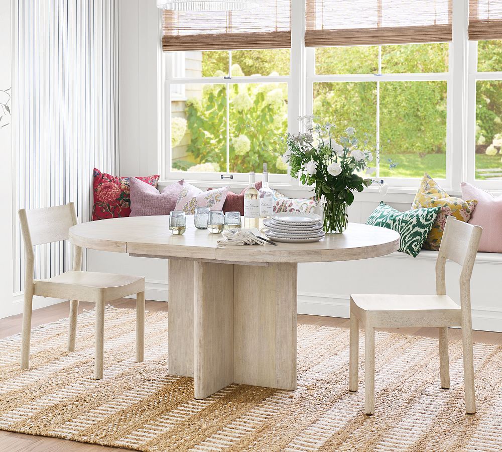 Cayman Round Extending Dining Table | Pottery Barn (US)