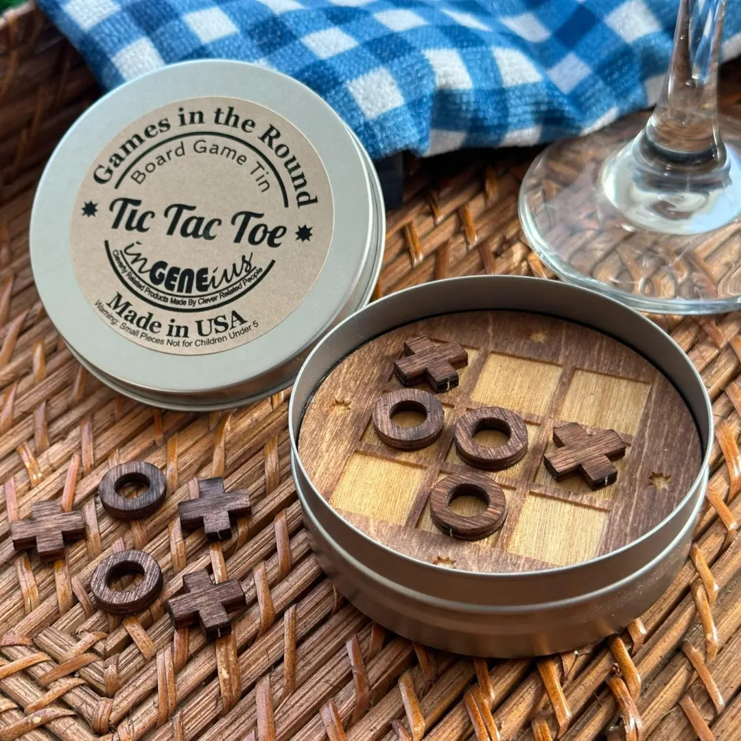 Games in the Round - Tic Tac Toe - Etsy | Etsy (US)