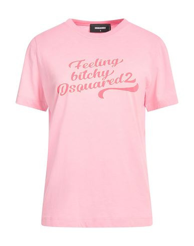 Dsquared2 Woman T-shirt Pink Size XXS Cotton, Polyester | YOOX (US)