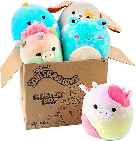 Squishmallows 5" Mystery Box Plush 5 Pack - New 2024 Assortment - Various Styles - Official Kelly... | Amazon (US)