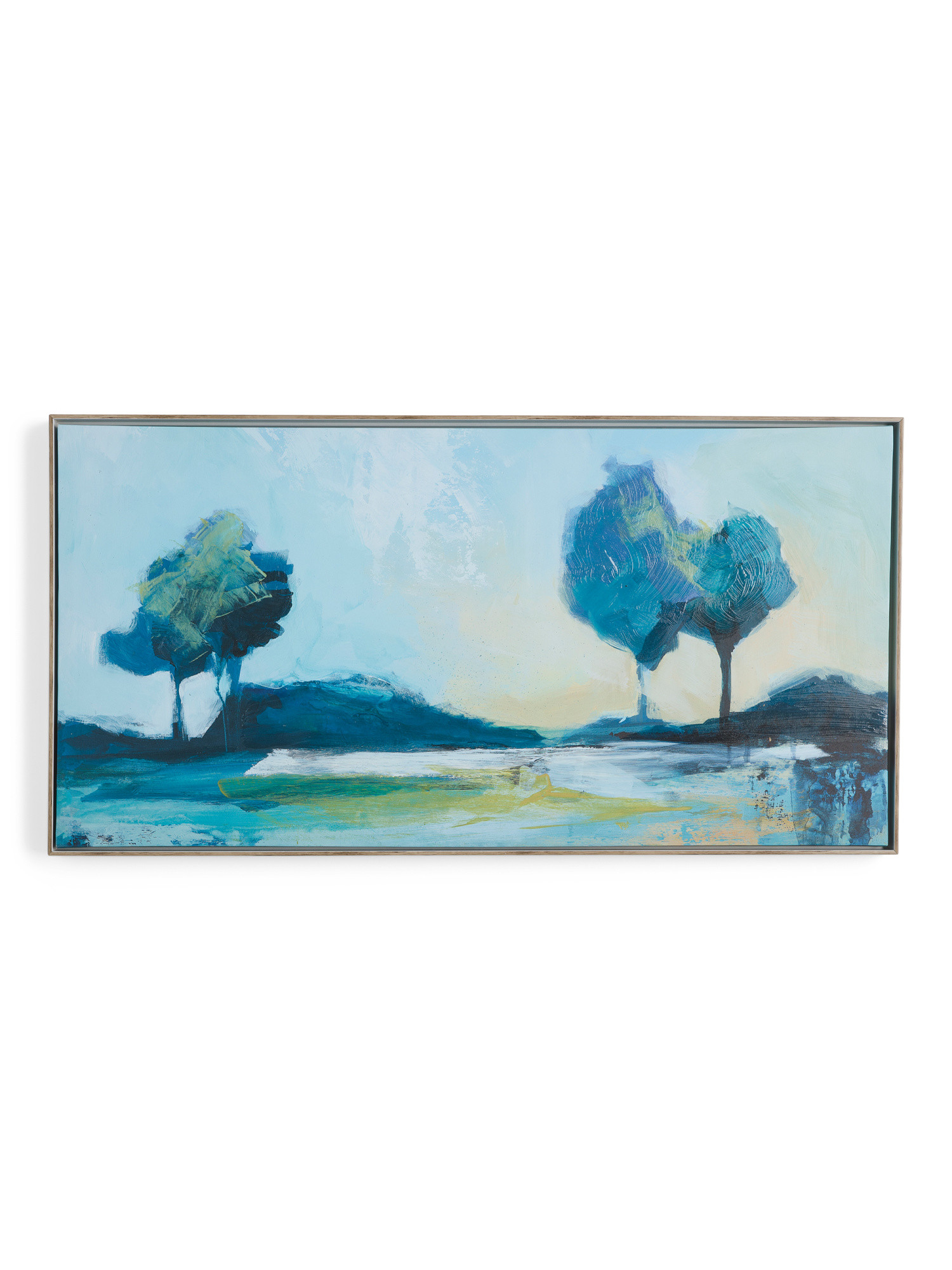 40x20 Blue Day Framed Wall Art | TJ Maxx