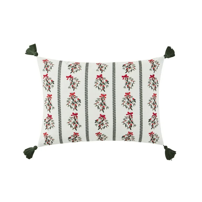 My Texas House 14" x 20" Missie Green Reversible Cotton Decorative Pillow Cover | Walmart (US)