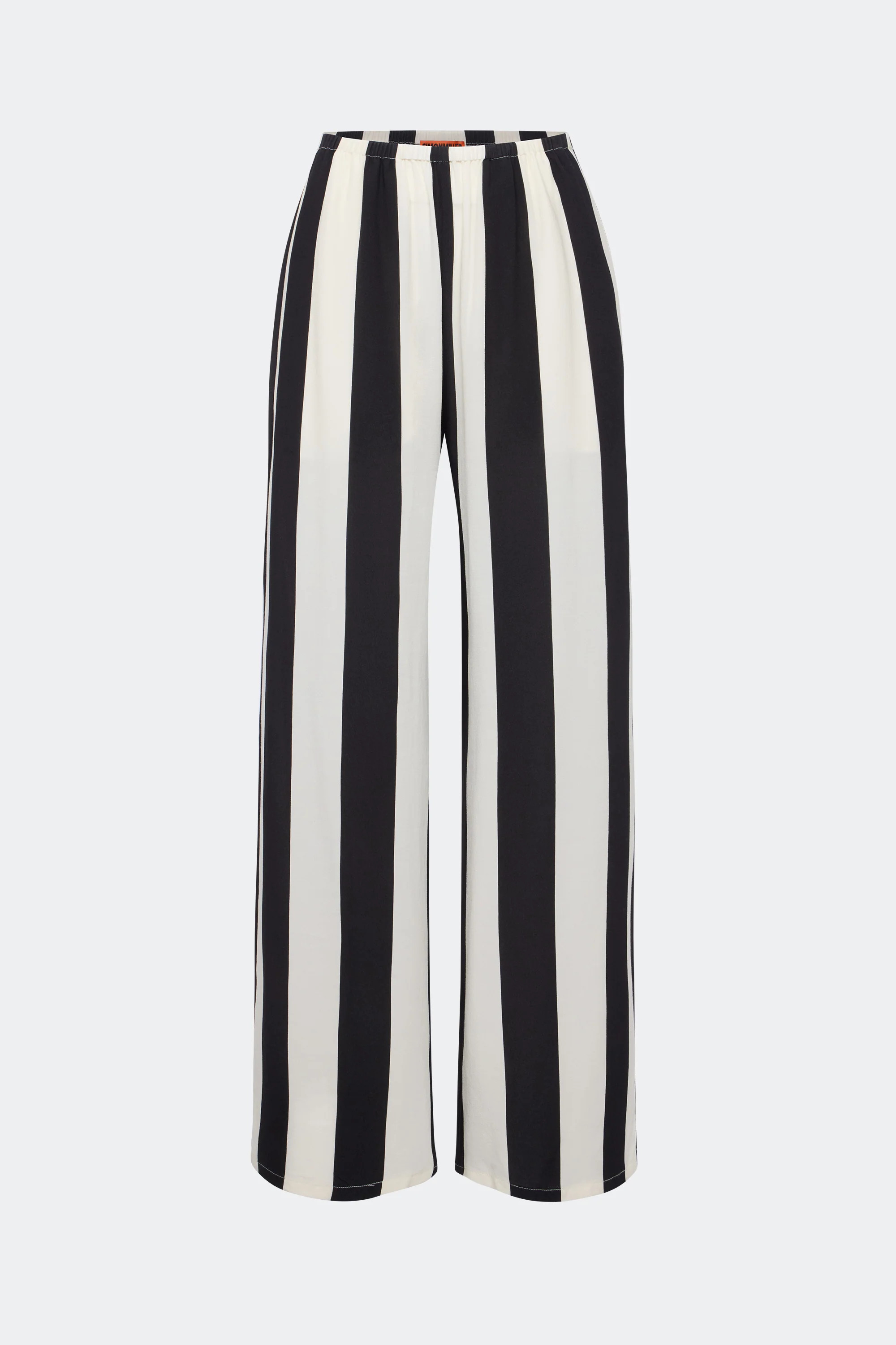 Nella Wide Leg Pant In Black/White Stripe | Simon Miller